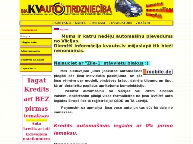 KV Auto, SIA